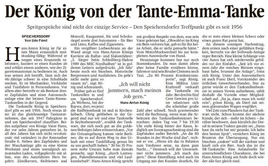 Zeitrungartikel EmmaTankstelle